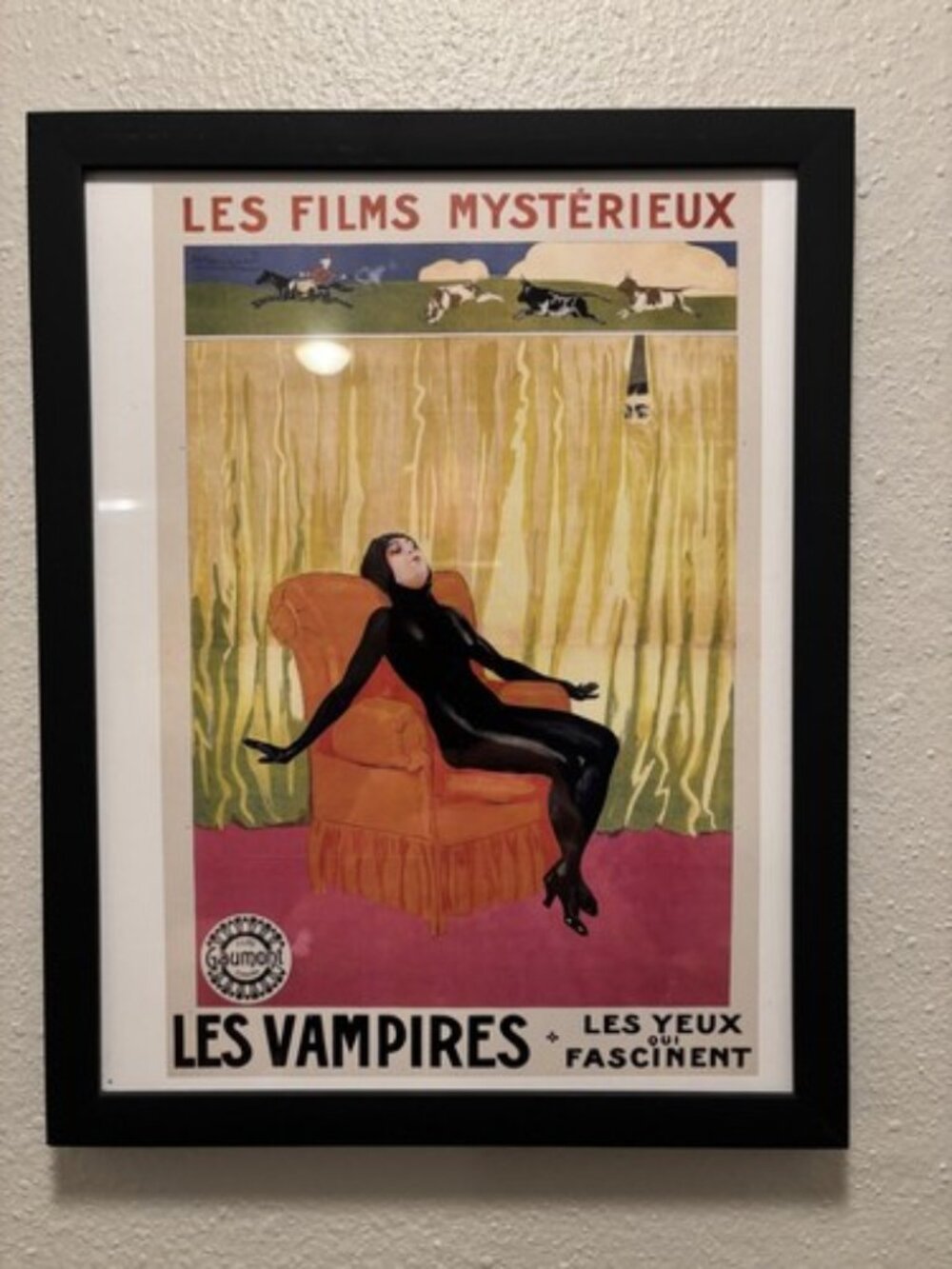 Les Vampires Hypnotic Eyes Framed 8.5x11 Inch Art Print